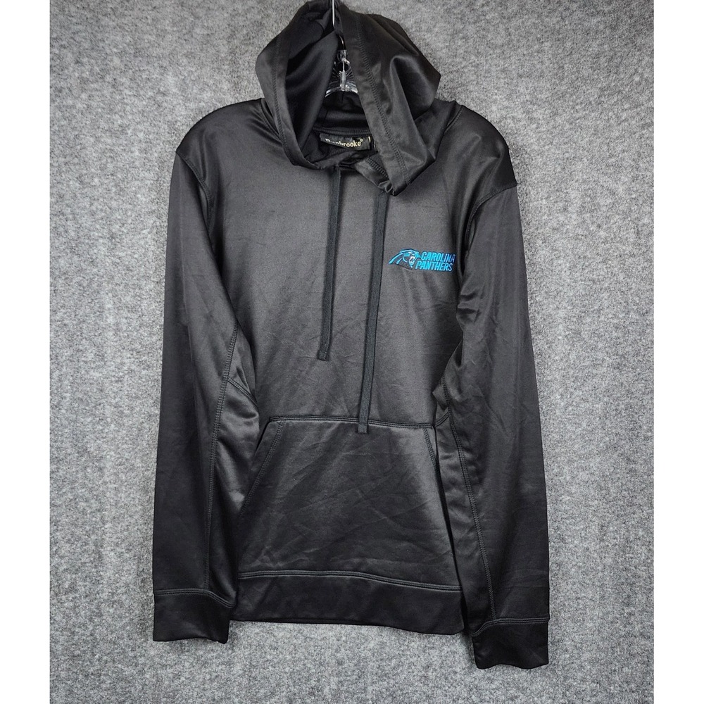Dunbrooke Hoodie Men Large Black Carolina Panthers NFL Embroidered Performance